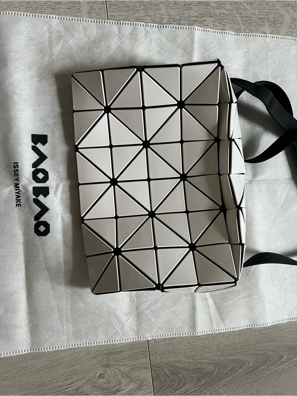 Issey Miyake Bao Bao Geometric white crossbody bag
